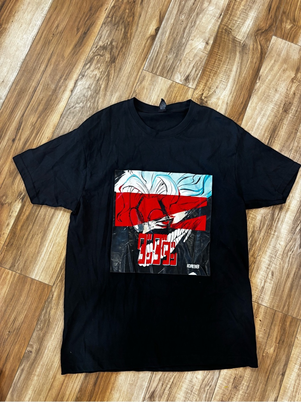 Okarun from Dandadan Graphic Black Tee Shirt Anime Manga